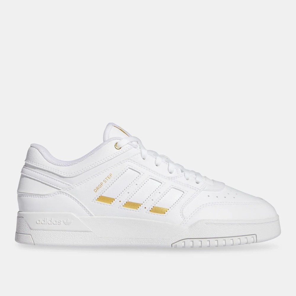 Adidas Originals Drop Step Low Mens Size 11.5 Skateboard Shoes White/Gold IE2361